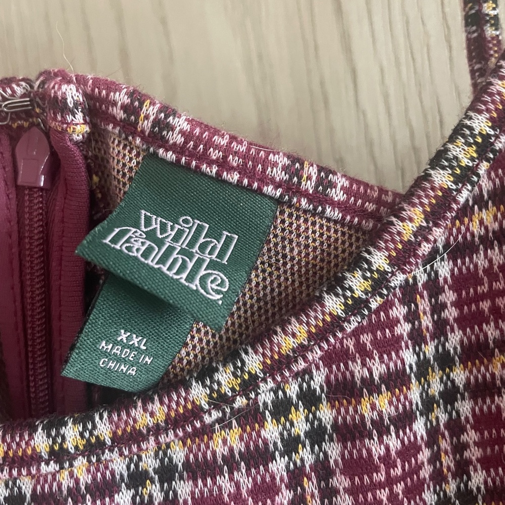 Plaid flare leg jumper - Picture 5 of 6
